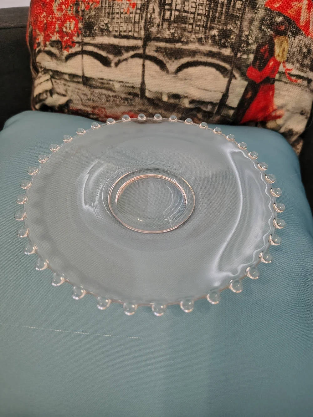 Vintage Imperial Glass Candlewick | Mayonnaise Bowl | Underplate & Spoon